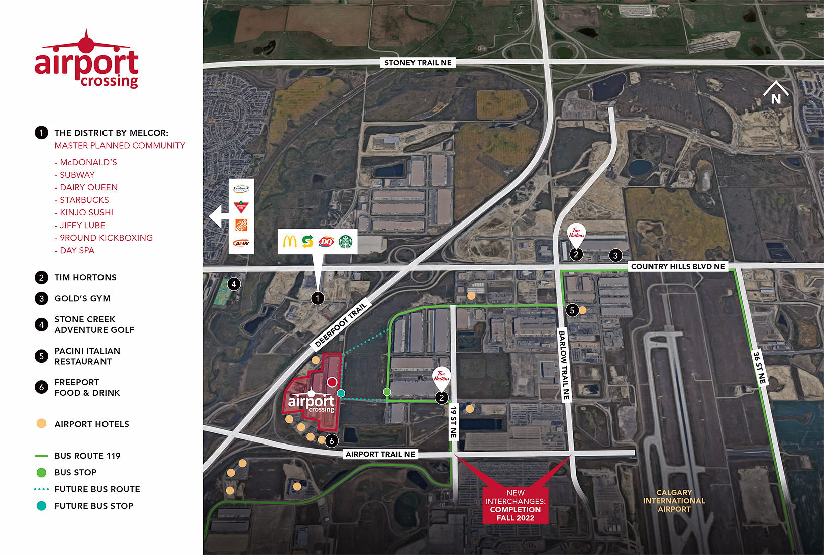 Airport Crossing Area Map